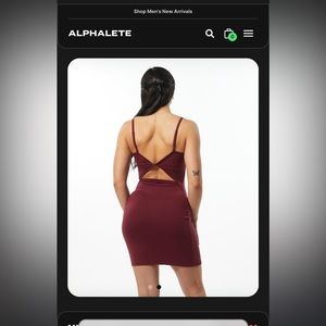 Alphalete Ultrasoft Allure Dress in Mauve 
Size small